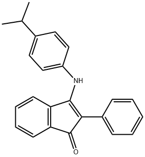 3-(4-isopropylanilino)-2-phenyl-1H-inden-1-one Struktur