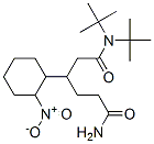 3-(2-nitrocyclohexyl)-N,N-ditert-butyl-hexanediamide Struktur