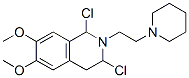 6,7-dimethoxy-2-[2-(3,4,5,6-tetrahydro-2H-pyridin-1-yl)ethyl]-3,4-dihy dro-1H-isoquinoline dichloride Struktur