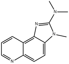 3-Methyl-2-dimethylamino-imidazo[4,5-F]quinoline Struktur