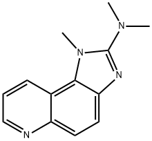 1-Methyl-2-dimethylamino-imidazo[4,5-F]quinoline Struktur