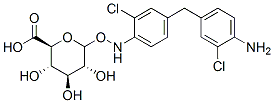 4,4'-methylenebis(2-chloroaniline)-N-glucuronide Struktur