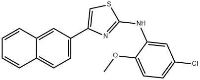 N-(5-chloro-2-methoxyphenyl)-4-(2-naphthyl)-1,3-thiazol-2-amine Struktur