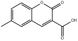 2-Oxo-6-methyl-2H-1-benzopyran-3-carboxylic acid Struktur