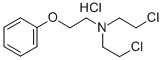 N-(2-Phenoxyethyl)-bis(2-chloroethyl)amine hydrochloride Struktur