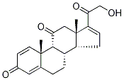 21-Hydroxy-pregna-1,4,16-triene-3,11,20-trione Struktur