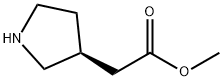 (S)-Methyl 2-(pyrrolidin-3-yl)acetate Struktur