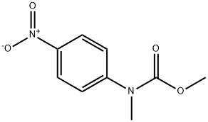 N-(4-Nitrophenyl)-N-methylcarbamic acid methyl ester Struktur