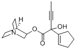 1-Cyclopenteneglycolic acid, alpha-(1-propynyl)-, 3-quinuclidinyl este r Struktur