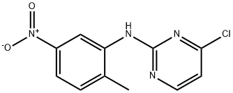 2-Pyrimidinamine, 4-chloro-N-(2-methyl-5-nitrophenyl)- Struktur