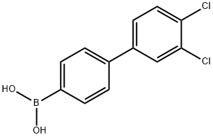 (3',4'-Dichloro-[1,1'-biphenyl]-4-yl)boronic acid Struktur