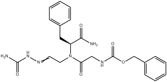 Z-GLY-PHE-GLY-ALDEHYDE SEMICARBAZONE Struktur