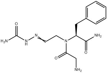 H-GLY-PHE-GLY-ALDEHYDE SEMICARBAZONE ACETATE SALT Struktur