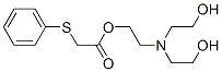 2-(bis(2-hydroxyethyl)amino)ethanol, 2-phenylsulfanylacetic acid Struktur