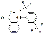 2-[[2,5-bis(trifluoromethyl)phenyl]amino]benzoic acid Struktur