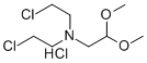 ACETALDEHYDE, 2-(BIS(2-CHLOROETHYL)AMINO)-, DIMETHYL ACETAL, HYDROCHLO RIDE Struktur