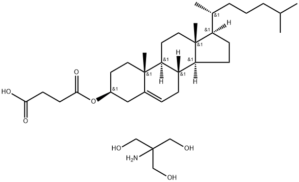 3BETA-HYDROXY-5-CHOLESTENE 3-HEMISUCCINATE TRIS SALT Struktur