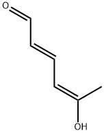 2,4-Hexadienal, 5-hydroxy-, (E,E)- (9CI) Struktur