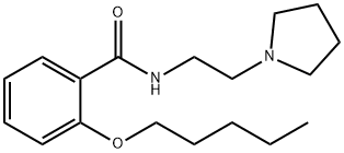 o-(Pentyloxy)-N-[2-(1-pyrrolidinyl)ethyl]benzamide Struktur