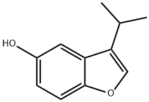 3-(1-Methylethyl)-5-Benzofuranol Struktur