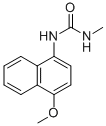 1-(4-Methoxy-1-naphthyl)-3-methylurea Struktur