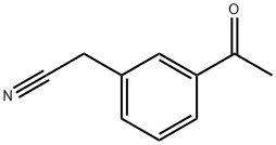 Benzeneacetonitrile, 3-acetyl- (9CI) Struktur