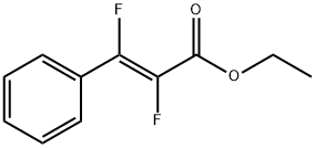 ETHYL (E)-2,3-DIFLUORO-3-PHENYL-2-PROPENOATE Struktur