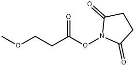 2,5-Dioxopyrrolidin-1-yl 3-methoxypropanoate Struktur