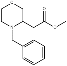 (4-Benzyl-morpholin-3-yl)-acetic acid methyl ester Struktur