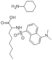 DANSYL-DL-ALPHA-AMINOCAPRYLIC ACID CYCLOHEXYLAMMONIUM SALT Structure