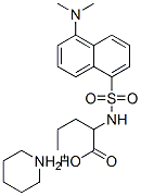 丹酰-DL-正纈氨酸哌啶鹽, 102783-76-6, 結構式