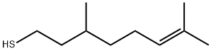 6-Octene-1-thiol, 3,7-dimethyl- Struktur