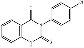 3-(4-CHLORO-PHENYL)-2-MERCAPTO-3H-QUINAZOLIN-4-ONE Struktur