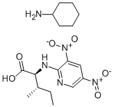 DNPYR-L-ISOLEUCINE MONOCYCLOHEXYL AMMONI UM Struktur