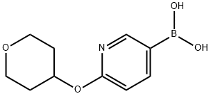 6-(Tetrahydropyran-4-yloxy)pyridine-3-boronic acid Struktur