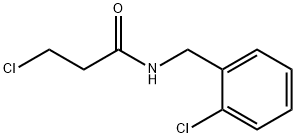 3-CHLORO-N-(2-CHLOROBENZYL)PROPANAMIDE Struktur