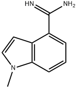 1-methyl-1H-indole-4-carboximidamide(SALTDATA: HCl) Struktur