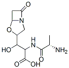 2-(L-Alanylamino)-3-(7-oxo-4-oxa-1-azabicyclo[3.2.0]heptan-3-yl)-3-hydroxypropionic acid Struktur