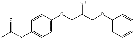 N-[4-(2-Hydroxy-3-phenoxypropoxy)phenyl]acetamide Struktur