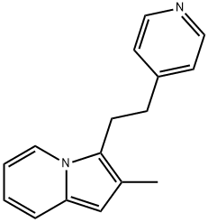 2-Methyl-3-(2-pyridin-4-yl-ethyl)-indolizine Struktur