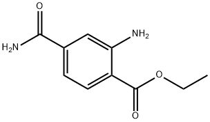 Benzoic acid, 2-amino-4-(aminocarbonyl)-, ethyl ester (9CI) Struktur