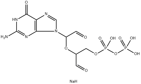 GUANOSINE 5'-DIPHOSPHATE, PERIODATE OXIDIZED SODIUM SALT Structure