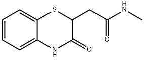 N-methyl-2-(3-oxo-3,4-dihydro-2H-1,4-benzothiazin-2-yl)acetamide Struktur