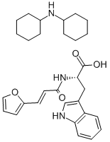 3-(2-FURYL)ACRYLOYL-L-TRYPTOPHAN DICYCLOHEXYLAMMONIUM SALT Struktur