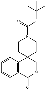 TERT-BUTYL 1-OXO-2,3-DIHYDRO-1H-SPIRO[ISOQUINOLINE-4,4'-PIPERIDINE]-1'-CARBOXYLATE Struktur