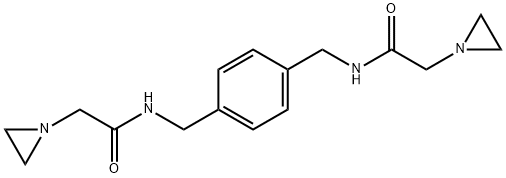 N,N'-(p-Phenylenedimethylene)bis(1-aziridineacetamide) Struktur