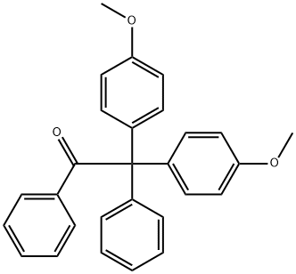 2,2-Bis(p-Methoxyphenyl)-2-phenylacetophenone Struktur