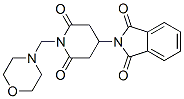 N-[1-(Morpholinomethyl)-2,6-dioxo-4-piperidyl]phthalimide Struktur