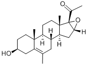 5-PREGNEN-16,17-EPOXY-6-METHYL-3-BETA-OL-20-ONE Struktur