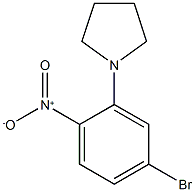 1-(5-Bromo-2-nitrophenyl)pyrrolidine Struktur